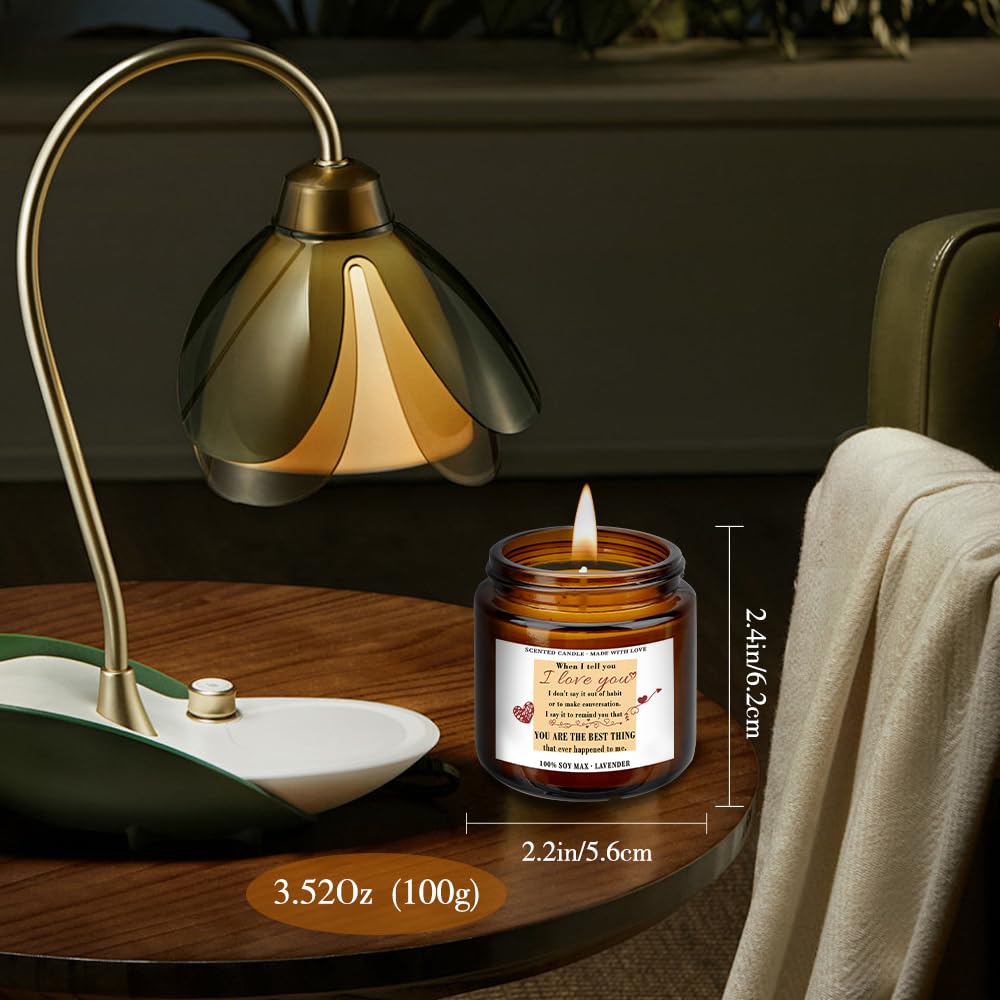 Couple Gifts for Her Him Valentines Day Gifts for Girlfriend Boyfriend Candles 3.6 Oz Gifts for Couples Wedding Gifts for Women